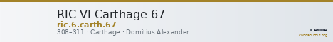 RIC VI Carthage 67 — CANOA