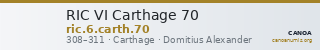RIC VI Carthage 70 — CANOA