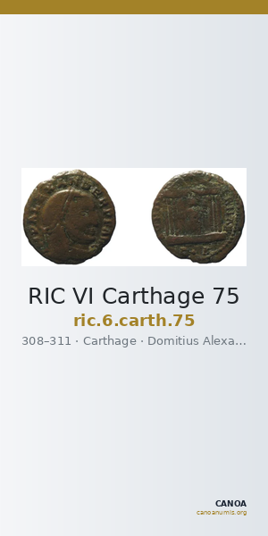 RIC VI Carthage 75 — CANOA