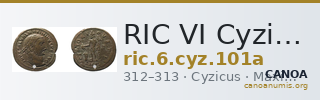 RIC VI Cyzicus 101a — CANOA