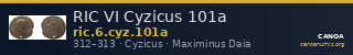 RIC VI Cyzicus 101a — CANOA