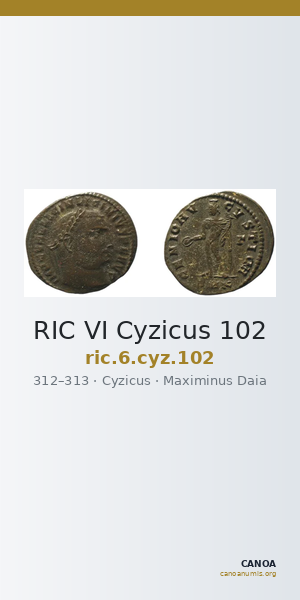 RIC VI Cyzicus 102 — CANOA