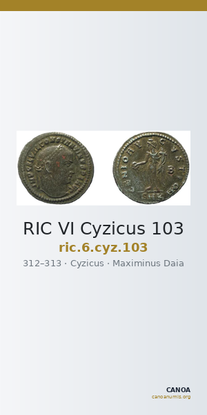 RIC VI Cyzicus 103 — CANOA