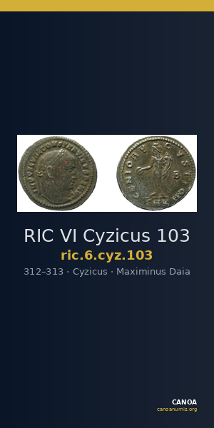 RIC VI Cyzicus 103 — CANOA