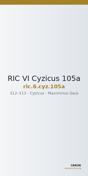 RIC VI Cyzicus 105a — CANOA