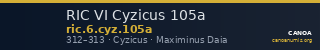 RIC VI Cyzicus 105a — CANOA