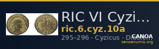 RIC VI Cyzicus 10a — CANOA