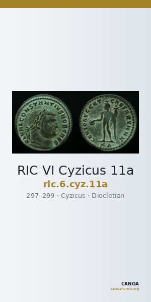 RIC VI Cyzicus 11a — CANOA