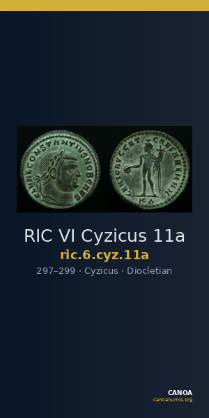 RIC VI Cyzicus 11a — CANOA