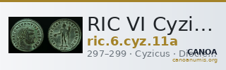RIC VI Cyzicus 11a — CANOA