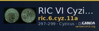 RIC VI Cyzicus 11a — CANOA