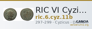 RIC VI Cyzicus 11b — CANOA