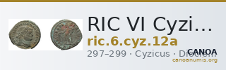 RIC VI Cyzicus 12a — CANOA