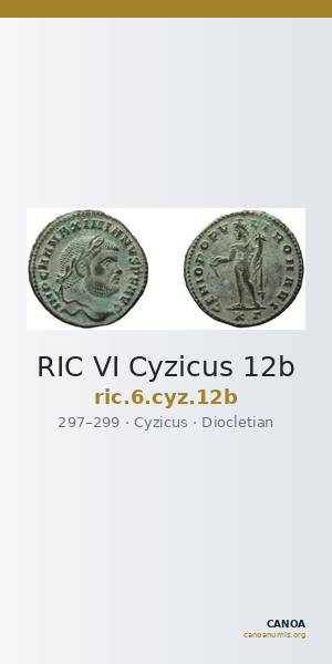 RIC VI Cyzicus 12b — CANOA