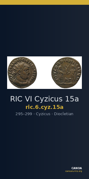 RIC VI Cyzicus 15a — CANOA