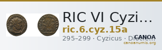 RIC VI Cyzicus 15a — CANOA