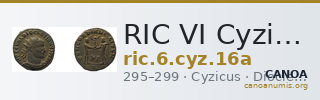 RIC VI Cyzicus 16a — CANOA