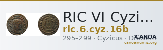 RIC VI Cyzicus 16b — CANOA