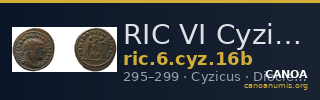 RIC VI Cyzicus 16b — CANOA