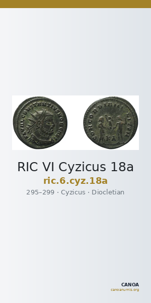 RIC VI Cyzicus 18a — CANOA