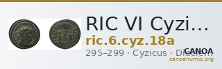 RIC VI Cyzicus 18a — CANOA