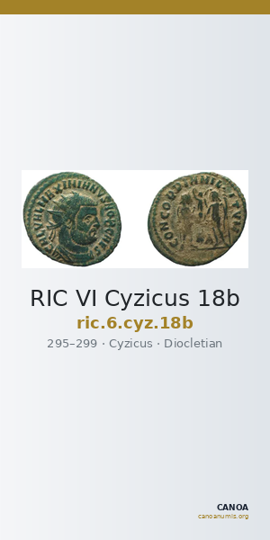RIC VI Cyzicus 18b — CANOA