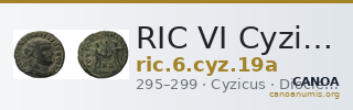 RIC VI Cyzicus 19a — CANOA