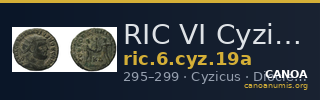 RIC VI Cyzicus 19a — CANOA