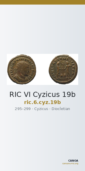 RIC VI Cyzicus 19b — CANOA