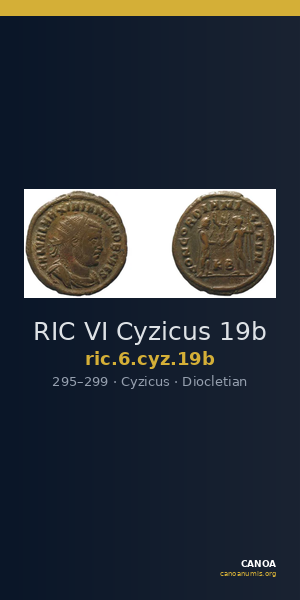RIC VI Cyzicus 19b — CANOA