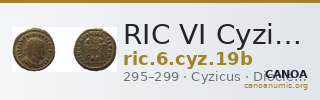 RIC VI Cyzicus 19b — CANOA