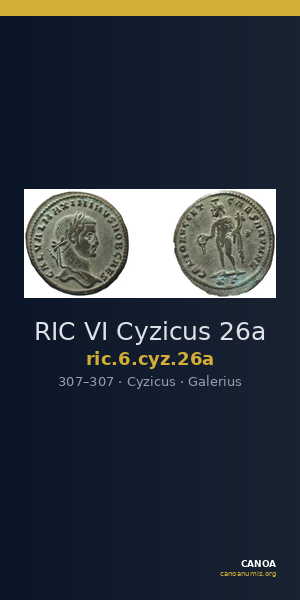 RIC VI Cyzicus 26a — CANOA