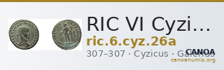 RIC VI Cyzicus 26a — CANOA