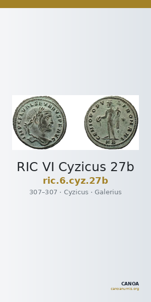 RIC VI Cyzicus 27b — CANOA