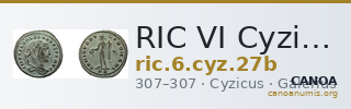 RIC VI Cyzicus 27b — CANOA