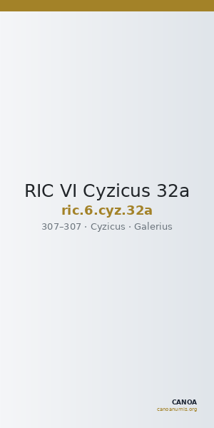 RIC VI Cyzicus 32a — CANOA