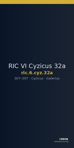 RIC VI Cyzicus 32a — CANOA
