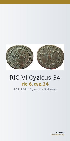 RIC VI Cyzicus 34 — CANOA