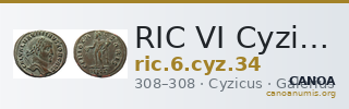 RIC VI Cyzicus 34 — CANOA