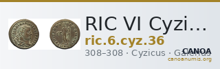 RIC VI Cyzicus 36 — CANOA