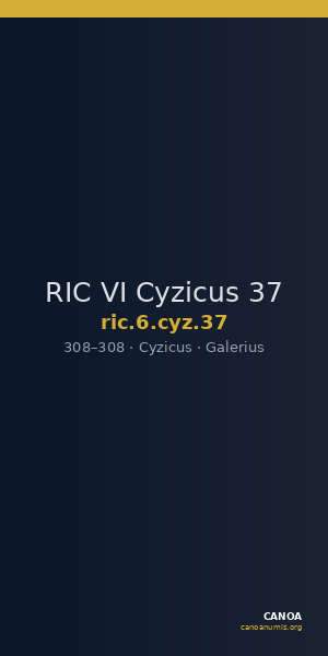 RIC VI Cyzicus 37 — CANOA