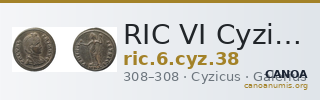 RIC VI Cyzicus 38 — CANOA