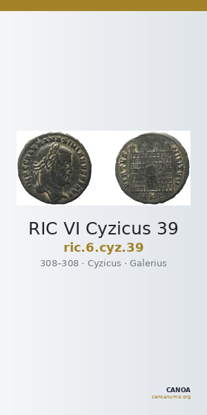 RIC VI Cyzicus 39 — CANOA