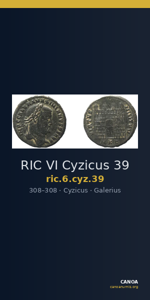 RIC VI Cyzicus 39 — CANOA