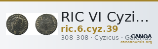 RIC VI Cyzicus 39 — CANOA