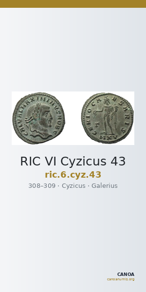 RIC VI Cyzicus 43 — CANOA