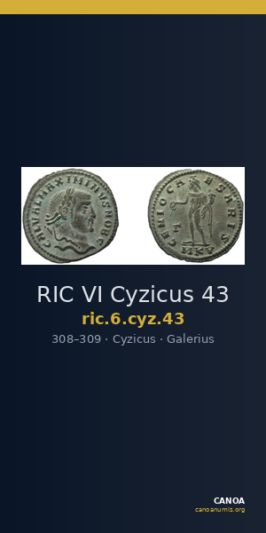 RIC VI Cyzicus 43 — CANOA