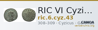 RIC VI Cyzicus 43 — CANOA
