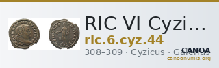 RIC VI Cyzicus 44 — CANOA