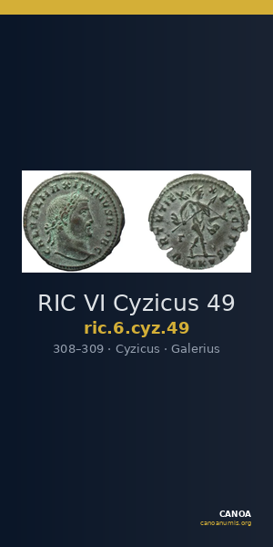 RIC VI Cyzicus 49 — CANOA